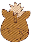 Cow Embroidery Design