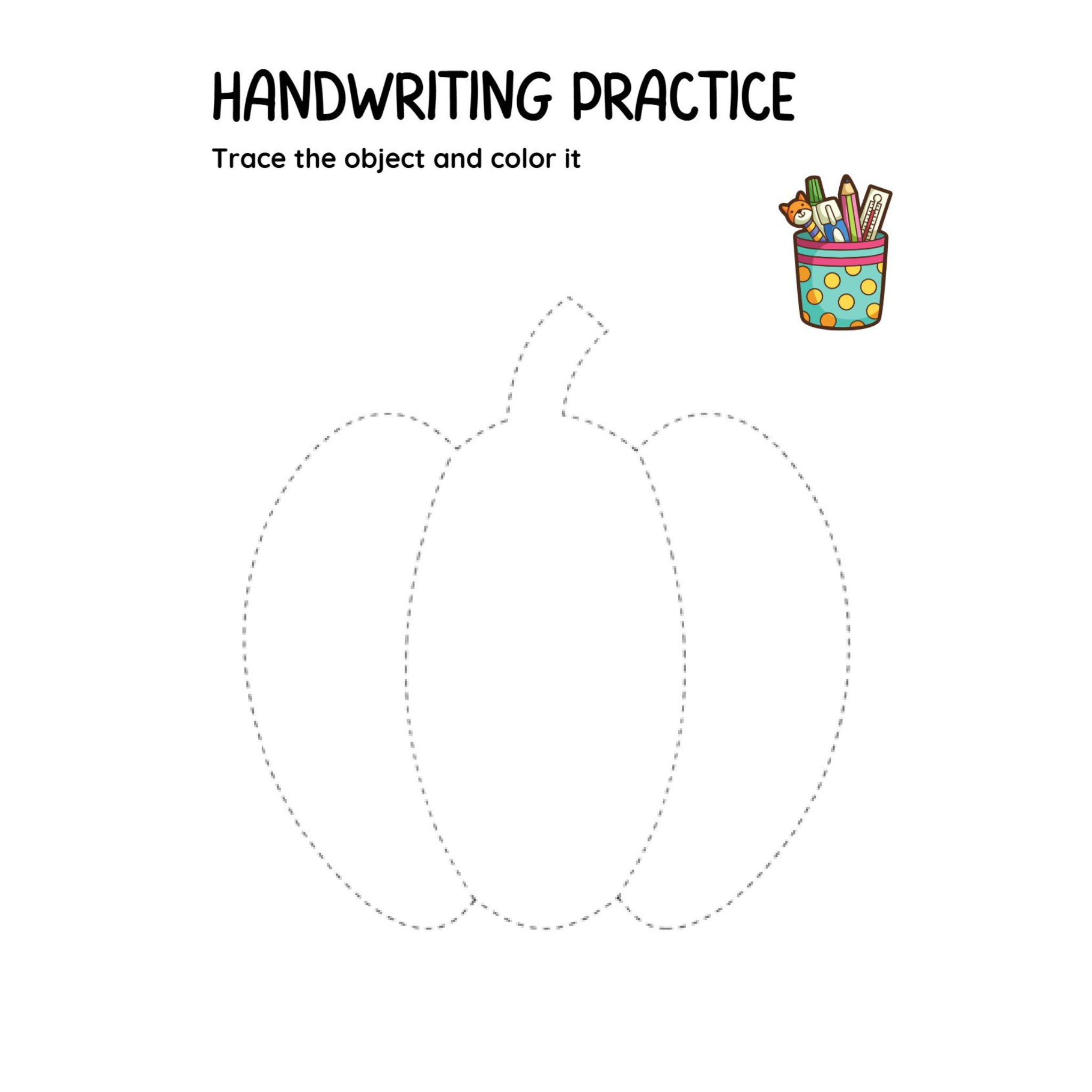 Trace and Color Objects Workbook