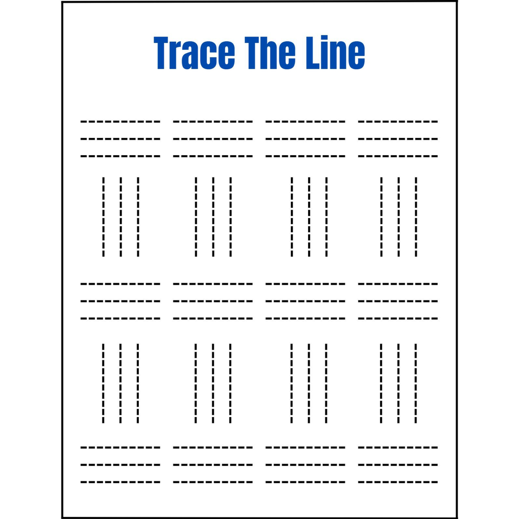 Trace the Lines Basic Strokes Workbook