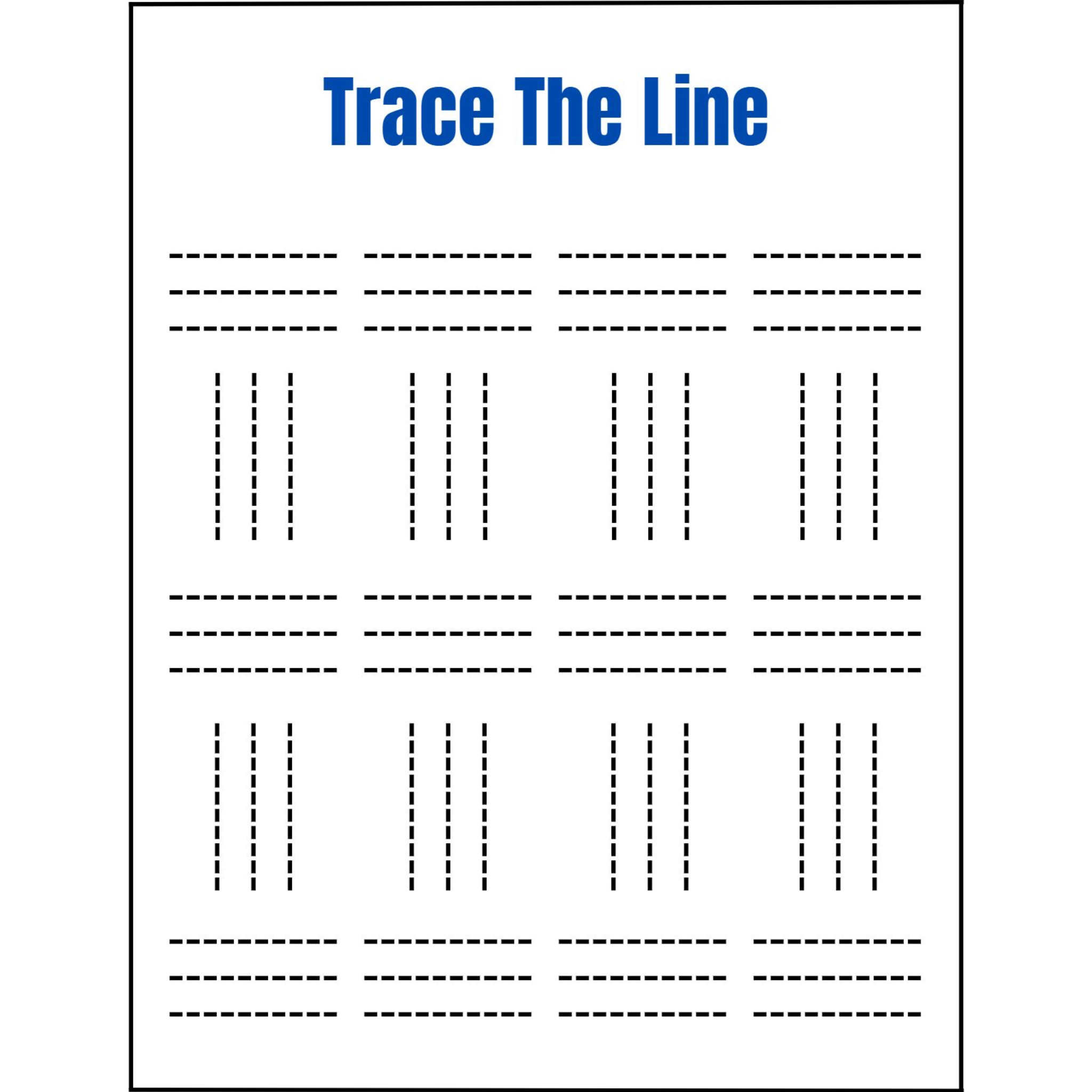 Trace the Lines Basic Strokes Workbook