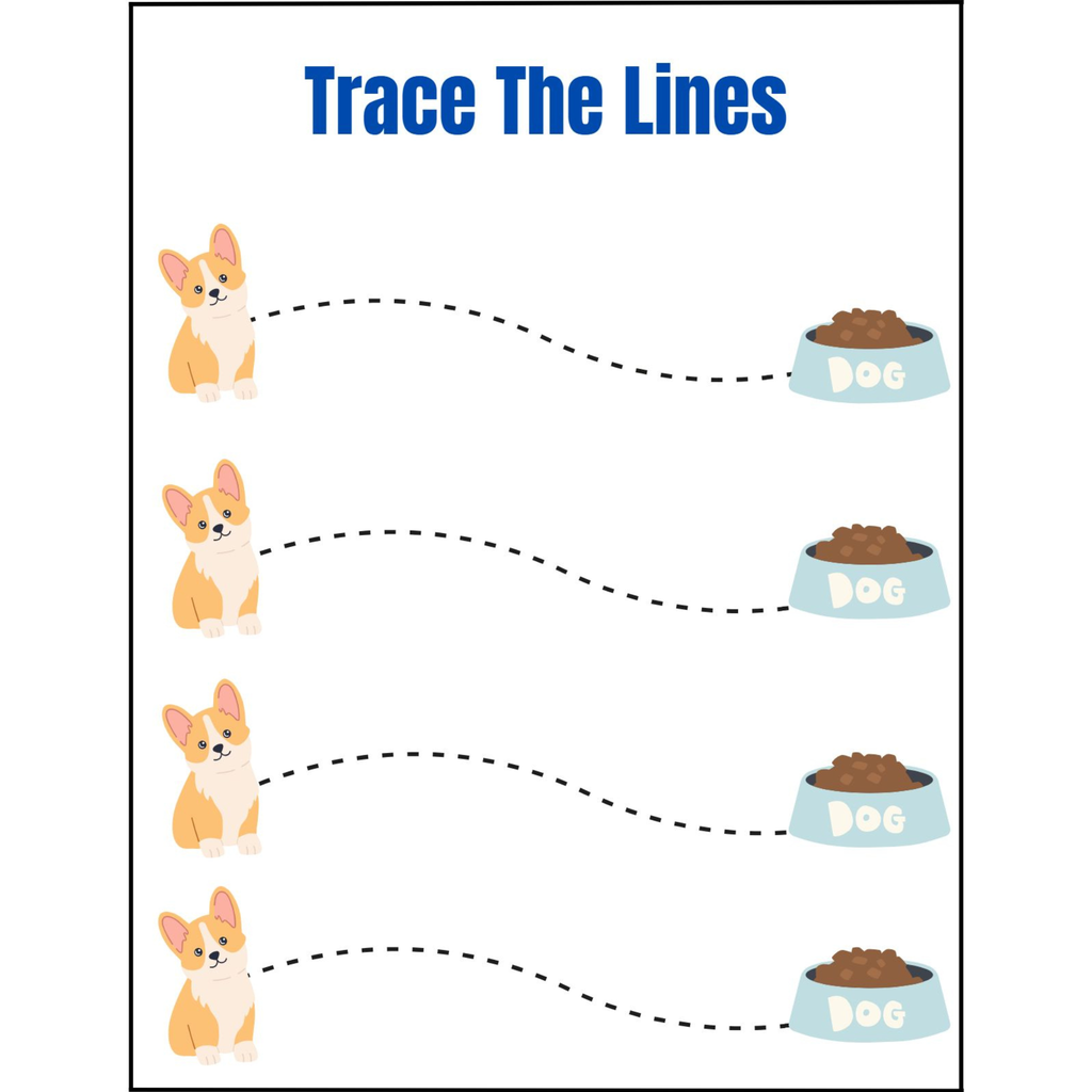 Trace the Lines Fine Motor Practice