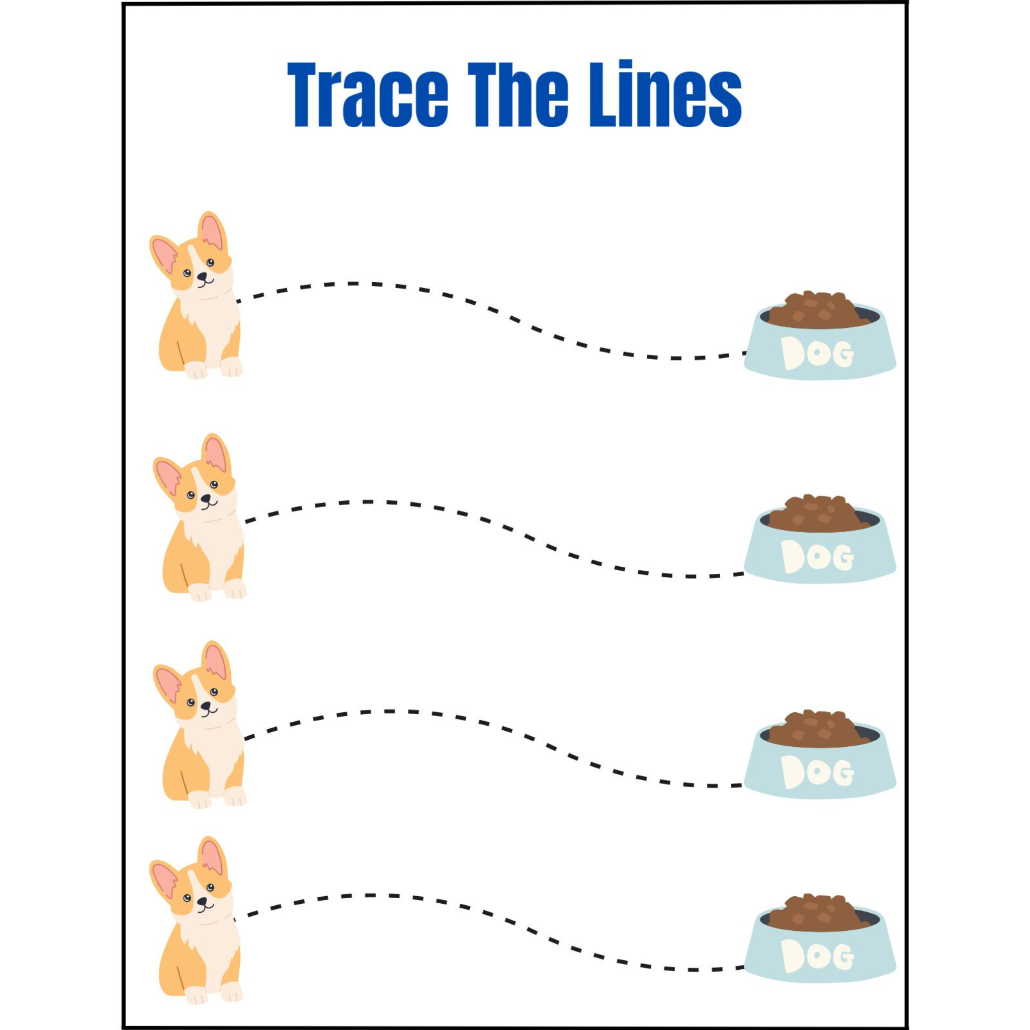 Trace the Lines Fine Motor Practice