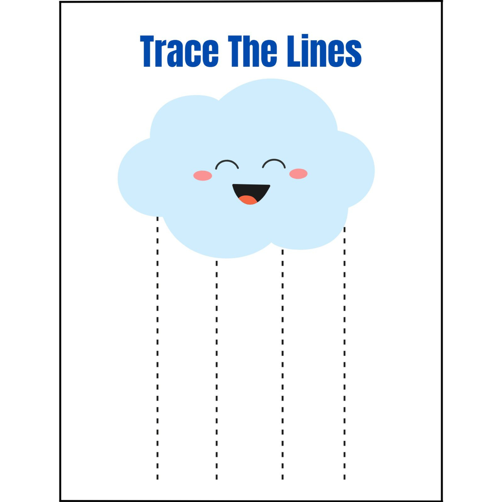 Trace the Lines Pattern Practice