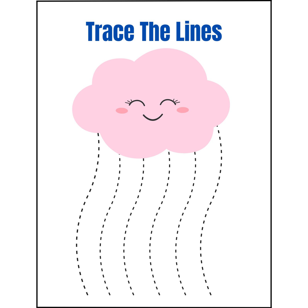 Trace the Lines Pattern Practice