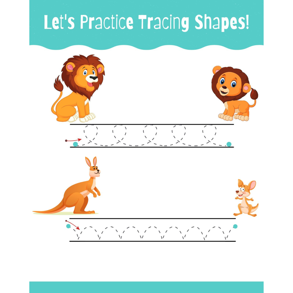 Tracing Shapes Alphabet Numbers Workbook