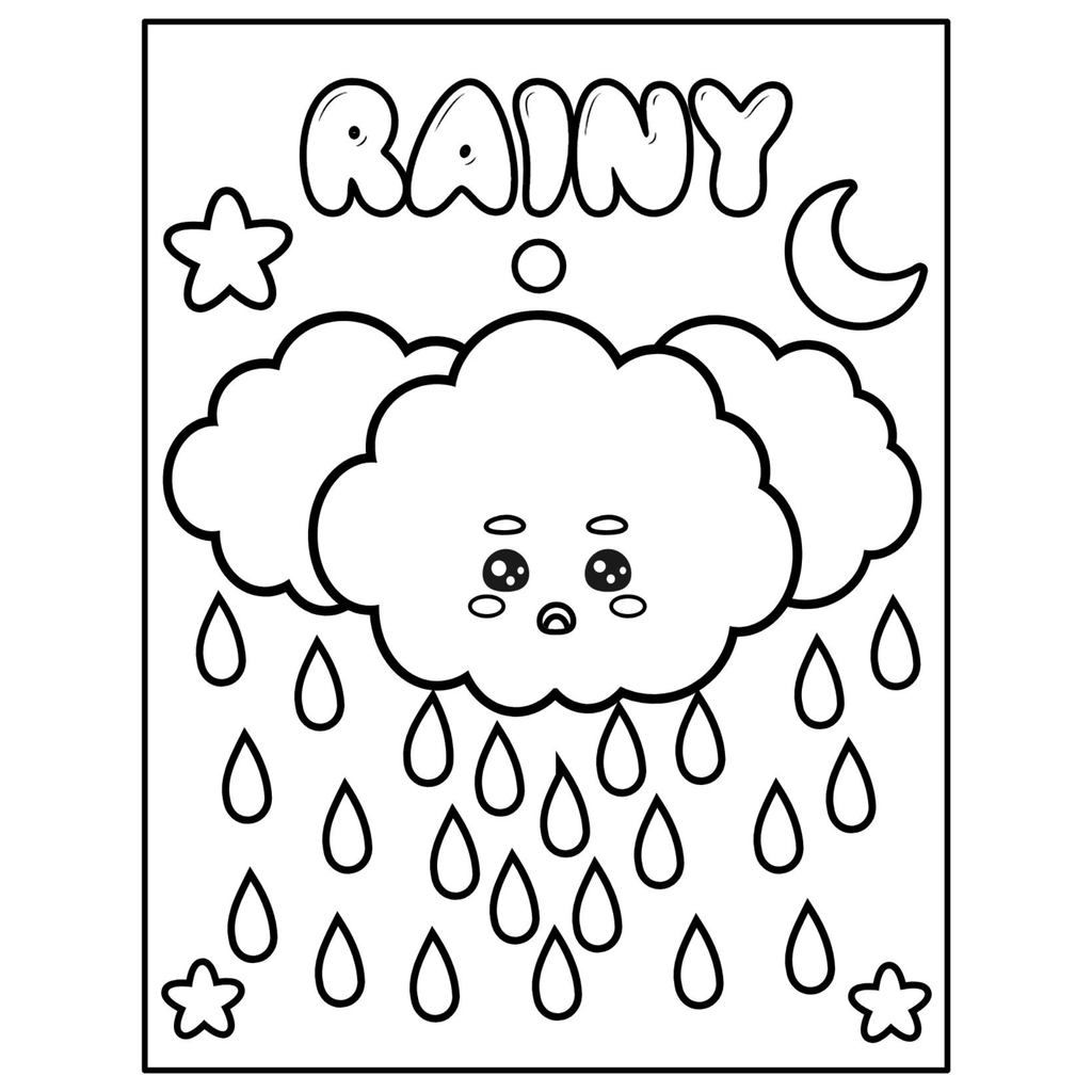 Weather Coloring Pages for Kids