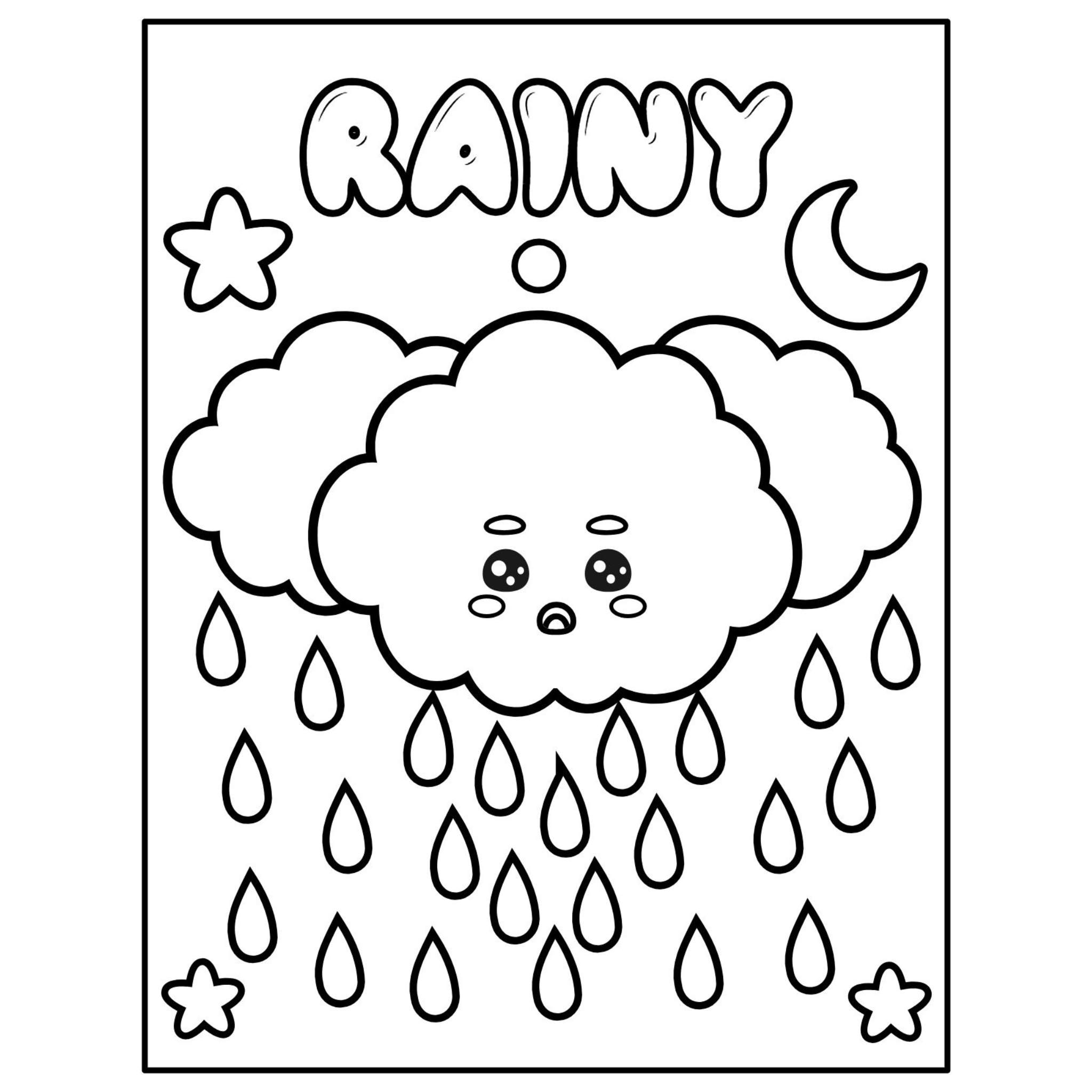 Weather Coloring Pages for Kids