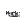 Weather Vocabulary Tracing Worksheets