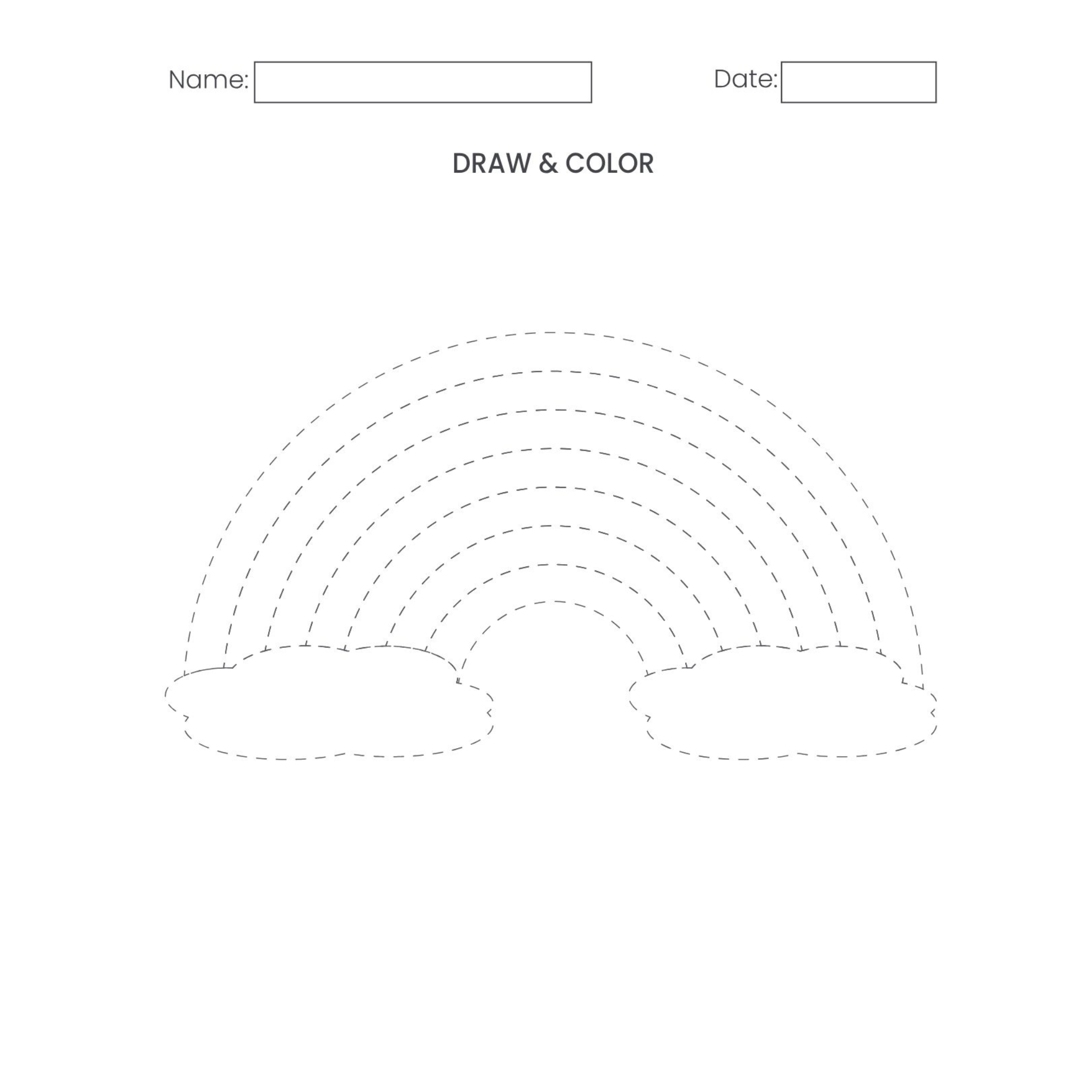 Weather Vocabulary Tracing Worksheets
