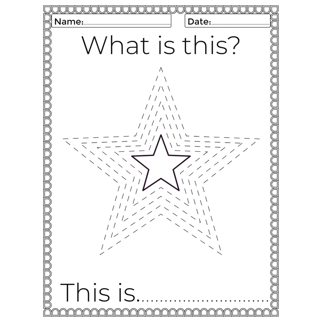 What Is This Shape Tracing Worksheets